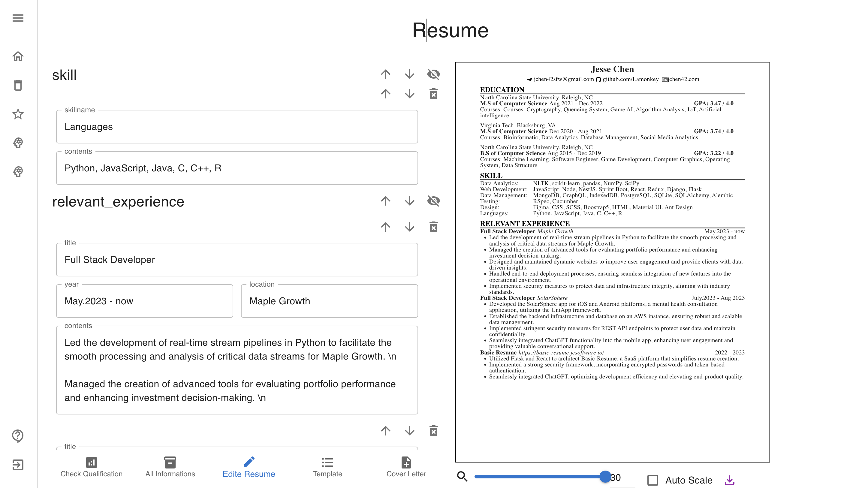 Basic Resume icon